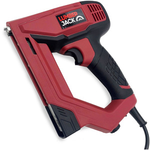 Lumberjack 2 in 1 Electric Staple and Nail Gun Tacker - Red by Lumberjack