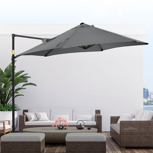 Outsunny 2.5M 360 degree Rotation Garden Cantilever Parasol by Outsunny