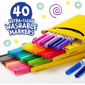Crayola Washable Classic Markers Fine Point - Multicolour by Crayola