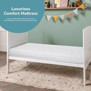 MotherPlus ECO Cot Bed Mattress (120x60x13cm) - White by MotherPlus