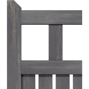 Spruce Wood Garden Fence Gate with Raised Sides by Livingandhome