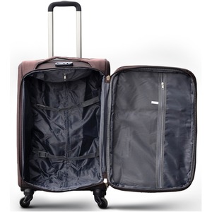 Soft Sided 4 Pieces Expandable 4-Wheel Suitcase - Coffee by Syed Jee