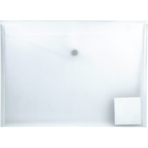 Recycled PP A4 Envelope Folder - White
