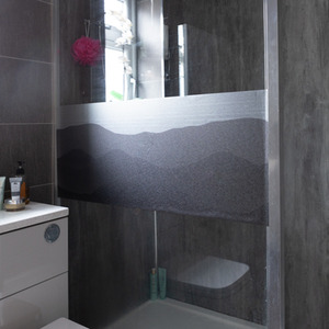 dc fix Mountains Premium Static Cling Vinyl Wrap for Windows - white by d-c-fix