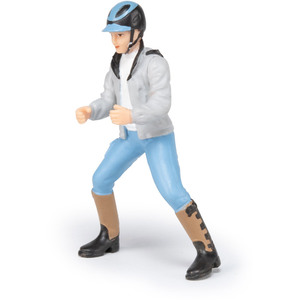 PAPO Horse and Ponies Young Rider Toy Figure - Black by PAPO
