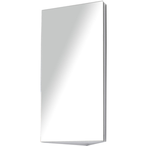 HOMCOM Wall Mounted Bathroom Mirror - Silver by HOMCOM