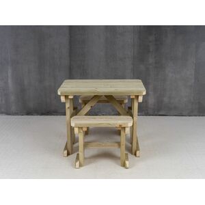 Wooden Picnic Table and Bench Set by Arbor Garden Solutions