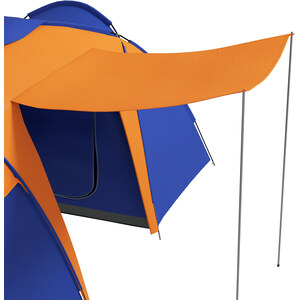 Outsunny 2 Room Camping Tent with Living Area and Awning for 4-6 Person - - by Outsunny