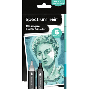 Spectrum Noir Classique 6 Pack - Aquatic Turquoises by Spectrum Noir