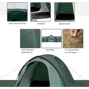 Outsunny Weatherproof 2 Room Tent by Outsunny