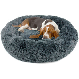 Fluffy Dog Bed in Dark Grey - Dark Grey / L by Actiaspet