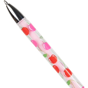 Fluffy Cherry Pen - Pink