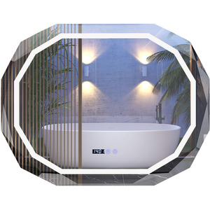 Bathroom Anti-Fog Mirror - Silver by Costway