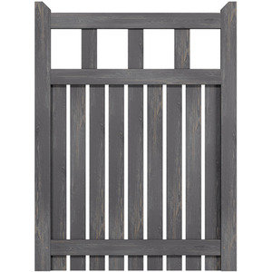 Spruce Wood Garden Fence Gate with Raised Sides by Livingandhome