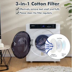 4KG Compact Dryer - White by Costway