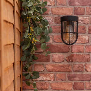 Fanar Industrial Black Bathroom Wall Light - Black by ValueLights