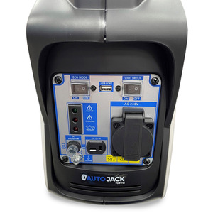 Autojack Petrol Generator Quiet Portable Suitcase Camping Inverter 800W - White by Autojack