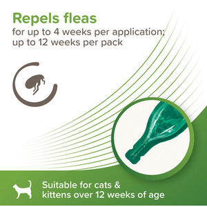Beaphar Cat Spot On Flea Repellent - 3 by Beaphar
