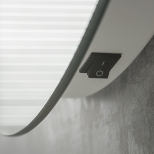 Swiss Round Anti-Fog Bathroom Mirror - Illuminated