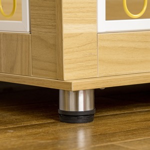 Dog Crate Furniture End Table with Soft Cushion by PawHut