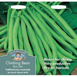 Mr Fothergill's Blue Lake Climbing French Bean Seeds by Mr Fothergill's Seeds