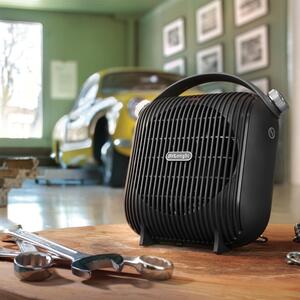Delonghi 2.4KW Capsule Hobby Fan Heater - Black by Delonghi