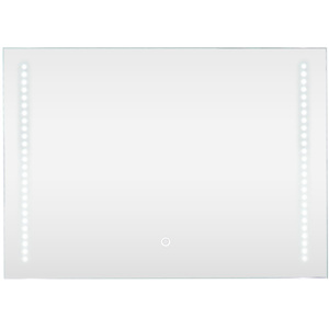 IP44 Bathroom Mirror Integrated LED Strip Touch Control and Demister Pad - Silver by ValueLights