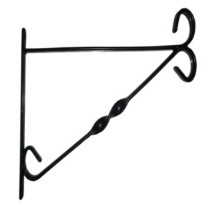 Hanging Basket Bracket - Black / 30cm by My Garden
