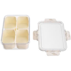 Livingandhome Multi-Compartment Fridge Storage Container by Livingandhome