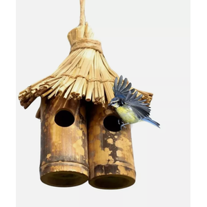Tiki Hanging Bird Nest Box - Brown by Garden Mile