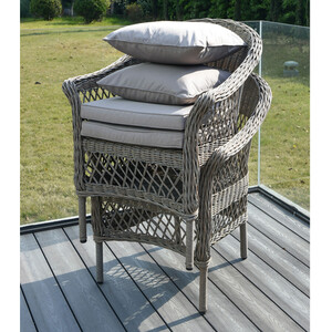 Granada 4 Seater Dining Set - Grey by Malay