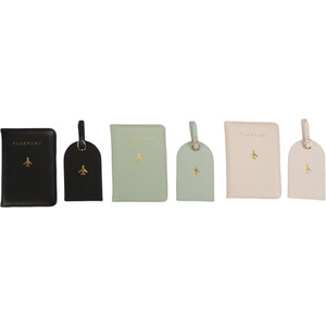 Passport Holder and Luggage Tag Set - Multicolour