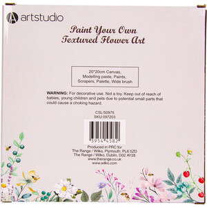 Paint Your Own Textured Flower Art by Art Studio