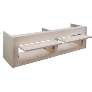 Overhead Camper Van Cabinets - Natural / 120 x 35 x 35 cm / Plain by Monster Shop