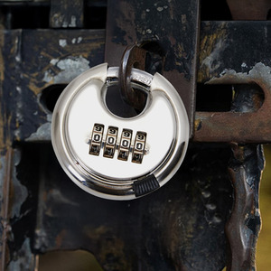 4 Digit Combination Disc Padlock by Livingandhome