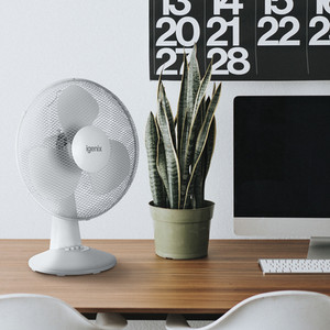 Igenix Desk Fan - White - White / 16in by Igenix