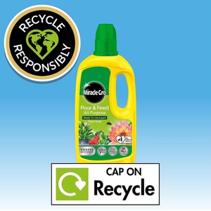 Miracle-Gro Pour and Feed All Purpose Liquid Plant Food Ready to Use Feed 1L - Neutral by Miracle-Gro