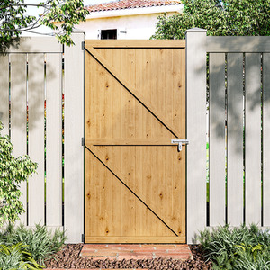 Garden Wooden Gate with Latch - Natural by Garden Sanctuary