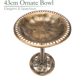 Round Pedestal Bird Bath by Christow