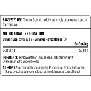 L-Citrulline 1500mg Capsules - Blue by Applied Nutrition