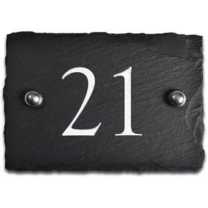 Rustic Slate Number 21 by The house nameplate company