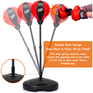 Stand-up Punching Ball - Red by Costway