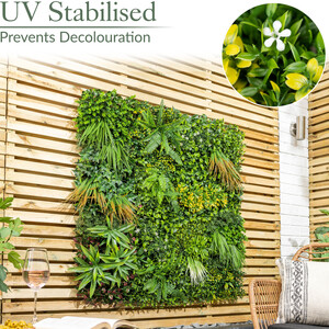 Artificial Oasis Living Wall 4Pc - Green by Christow