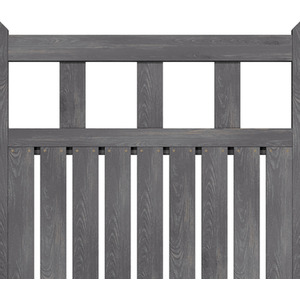 Spruce Wood Garden Fence Gate with Raised Sides by Livingandhome