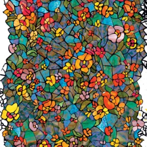 d-c-fix Venetian Garden Self-Adhesive Stained Glass Window Film by d-c-fix