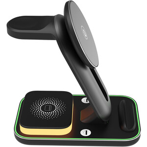 4 in 1 Wireless Charging Stand - Black