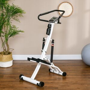 SPORTNOW 12-Level Hydraulic Resistance Stepper Machine - White by SPORTNOW