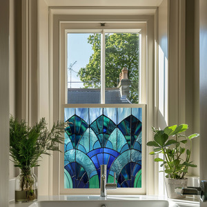Milan Stained Glass Privacy Window Film by Creative Printing Solutions