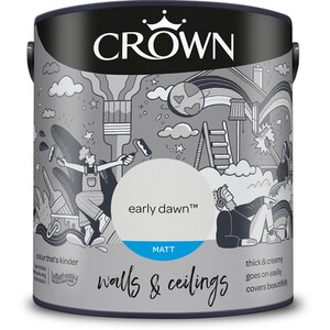 Crown Matt Emulsion - Early Dawn / 2.5l by Crown Paints