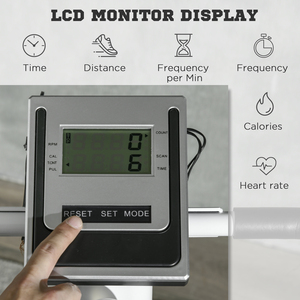 SPORTNOW 12-Level Hydraulic Resistance Stepper Machine - White by SPORTNOW